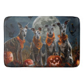 Greyhound Halloween Spooky Badmat (Voorkant)