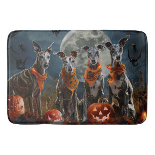 Greyhound Halloween Spooky Badmat