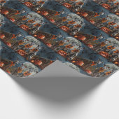 Greyhound Halloween Spooky Cadeaupapier (Hoek)