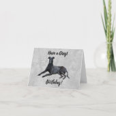 Greyhound heeft een Greyt Birthday Card Kaart (Voorkant)
