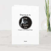 Greyhound heeft een Greyt Birthday Card Kaart (Achterkant)