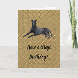 Greyhound heeft een Greyt Birthday Card Kaart