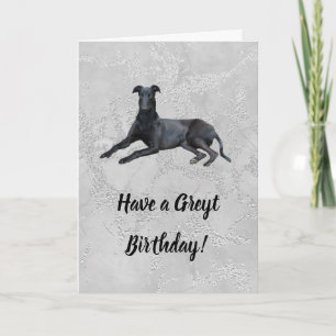 Greyhound heeft een Greyt Birthday Card Kaart