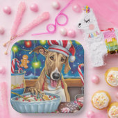 Greyhound Holiday Baking: Feestelijke Kerst Papieren Bordje (Feest)