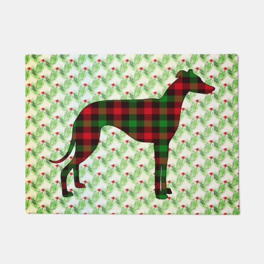 Greyhound Holiday Deurmat (Voorkant)