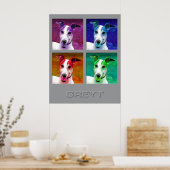 Greyhound Homage naar Poster (Keuken)