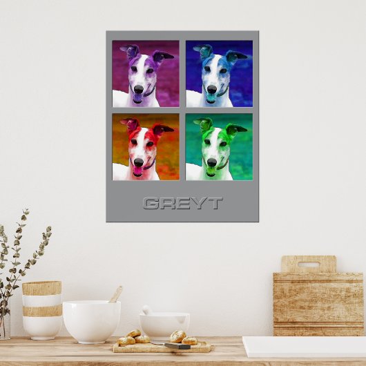 Greyhound Homage naar Poster (Keuken)