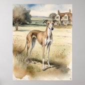 Greyhound - Hond Art Print (Voorkant)