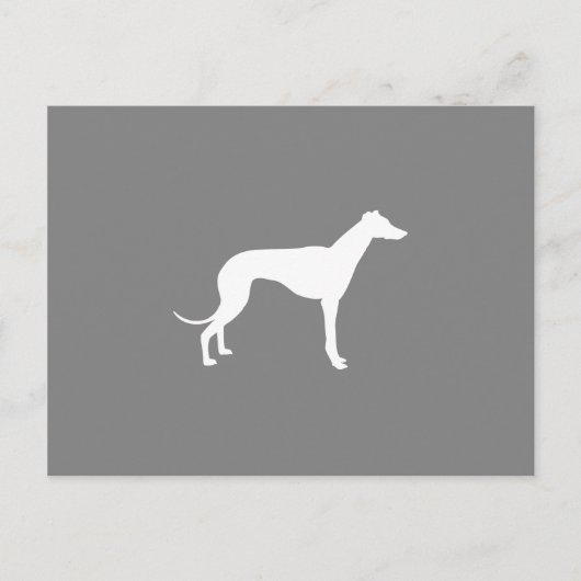 Greyhound-hond Briefkaart (Voorkant)