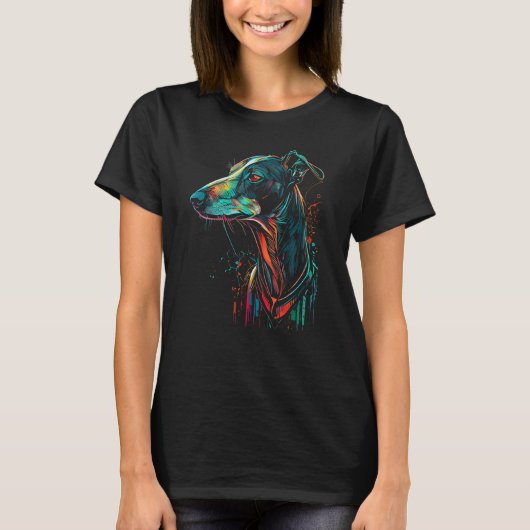 Greyhound Hond Eigenaar Engelse Greyhounds Honden T-shirt (Voorkant)