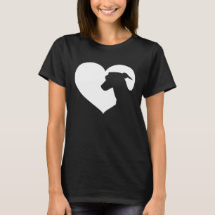 Greyhound Hond Hart Silhouet Greyhound T-shirt