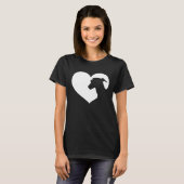 Greyhound Hond Hart Silhouet Greyhound T-shirt (Voorkant volledig)