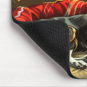 Greyhound Hond Kerstfeest Muismat (Hoek)