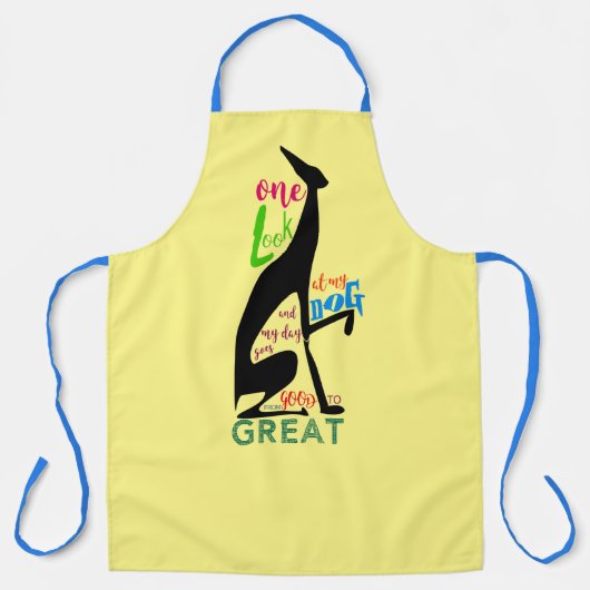 Greyhound-hond Lievelingscitaat Schort (Voorkant)