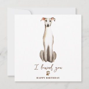 Greyhound-hond Moeder Puppy Huisdieren Verjaardag Kaart