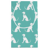 Greyhound hond puppy klein cadeauzakje (Achterkant)