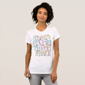 Greyhound Honden 19 Grappige Honden T-shirt (Voorkant volledig)