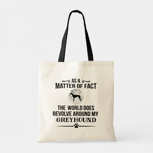 Greyhound Hondenras Lover Tote Bag (Achterkant)