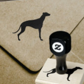 Greyhound Hondenras Silhouet Rubberstempel