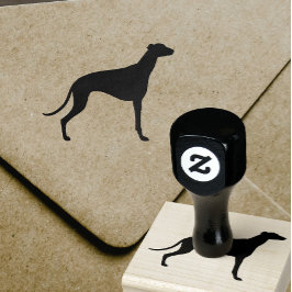 Greyhound Hondenras Silhouet Rubberstempel
