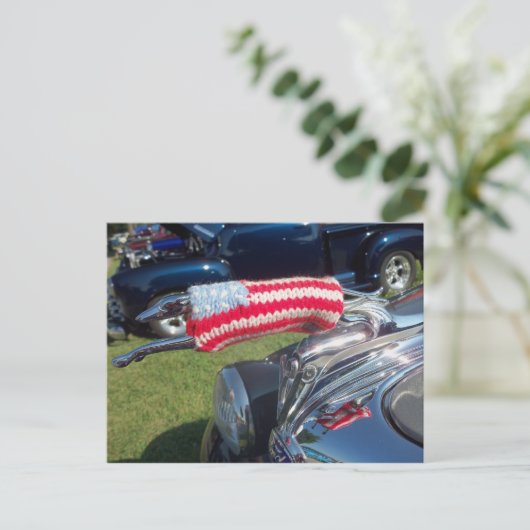 Greyhound Hood Ornament Briefkaart (Staand voorkant)