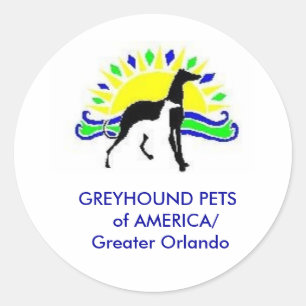 GREYHOUND HUISDIEREN VAN AMERIKA STICKER