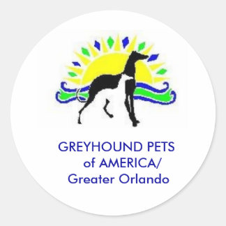 GREYHOUND HUISDIEREN VAN AMERIKA STICKER