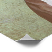 Greyhound in Groen Gebreid Pet Poster (Hoek)