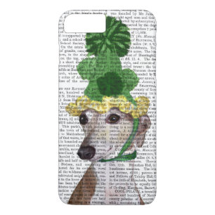 Greyhound in Groen rond Pet 2 iPhone 8/7 Plus Hoesje