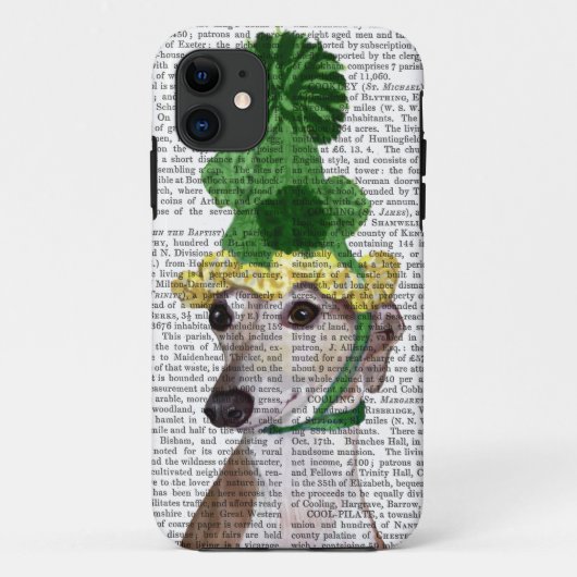 Greyhound in Groen rond Pet 2 Case-Mate iPhone Case (Achterkant)
