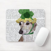 Greyhound in Groen rond Pet 2 Muismat (Met muis)