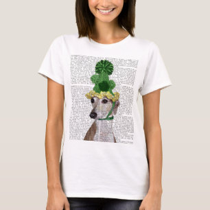 Greyhound in Groen rond Pet 2 T-shirt