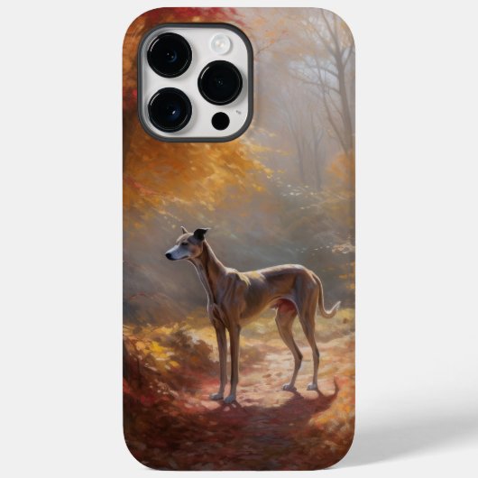 Greyhound in Herfstbladeren Herfst Inspire Case-Mate iPhone Case (Achterkant)