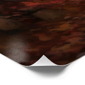 Greyhound in Herfstbladeren Herfst Inspire Perfect Poster (Hoek)