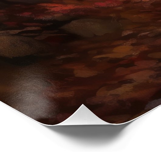 Greyhound in Herfstbladeren Herfst Inspire Perfect Poster (Hoek)