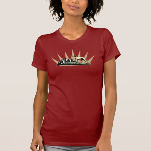 Greyhound in het Park T-shirt