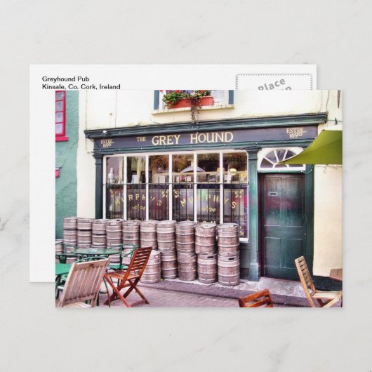 Greyhound Irish Pub Briefkaart (Voorkant / Achterkant)