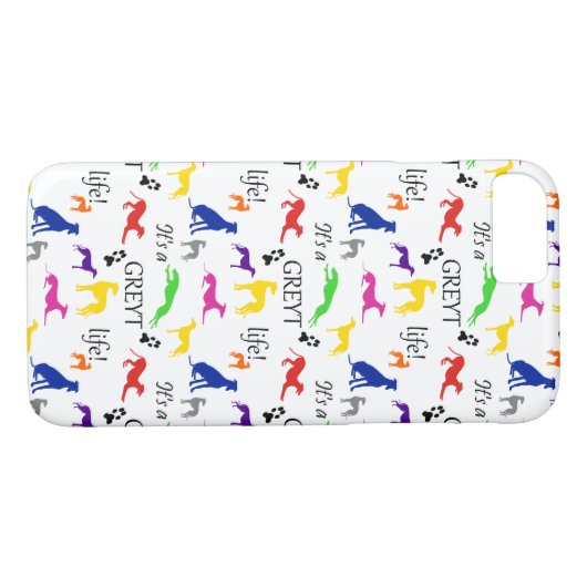 Greyhound is een Greyt Life Quote  Case-Mate iPhone Case (Achterkant (Horizontaal))