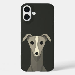 Greyhound Italy Greyhound Cute Whippet Dog iPhone 16 Plus Hoesje