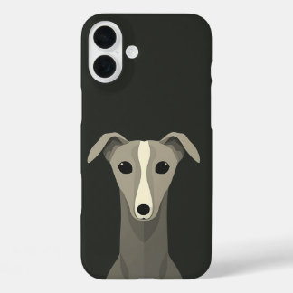 Greyhound Italy Greyhound Cute Whippet Dog iPhone 16 Plus Hoesje