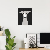 Greyhound Italy Greyhound Cute Whippet Dog Poster (Thuiskantoor)