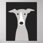 Greyhound Italy Greyhound Cute Whippet Dog Poster (Voorkant)