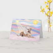 Greyhound Kaart (Gele Bloem)