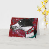 Greyhound Kaart - Blank Inside (Gele Bloem)