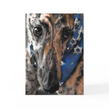Greyhound kaart voor Chanukah / Hanukkah / Pasen
