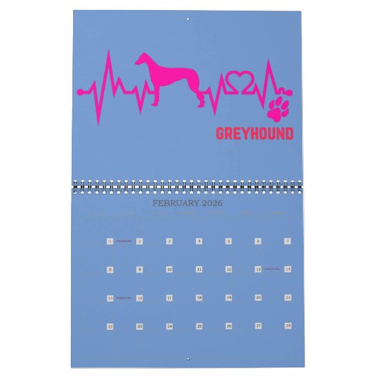 "Greyhound" Kalender (Feb 2026)