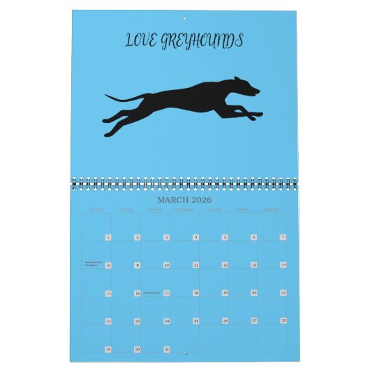 "Greyhound" Kalender (Mar 2026)