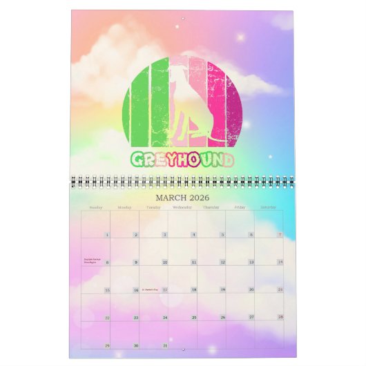 "Greyhound"-kalender Kalender (Mar 2026)