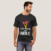 Greyhound Keep Calm & Smile Galgo Greyhound Hipp T-shirt (Voorkant volledig)