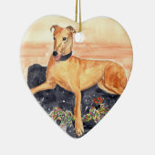 'Greyhound' Keramisch Ornament (Rechts)